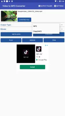 Video to MP3 Converter android App screenshot 3